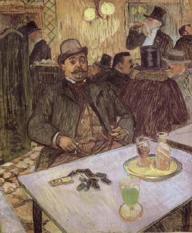 unknow artist Lautrec-s Monsieur Boileau at the Cafe France oil painting art